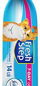 Fresh Step Non-Clumping Premium Cat Litter with Febreze Freshness, Scented, Multi, 224 Ounce (Package May Vary)