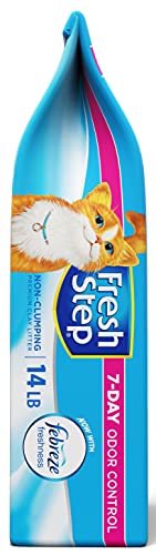 Fresh Step Non-Clumping Premium Cat Litter with Febreze Freshness, Scented, Multi, 224 Ounce (Package May Vary)