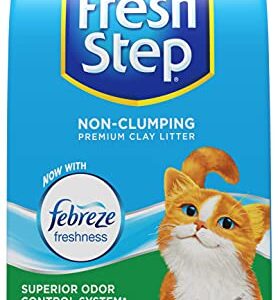 Fresh Step Non-Clumping Premium Cat Litter with Febreze Freshness, Scented, Multi, 224 Ounce (Package May Vary)