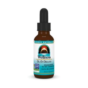 source naturals wellness oil of oregano, standardized to 70% carvacrol, non gmo - 0.4 fluid oz - may provide support to the immune system*