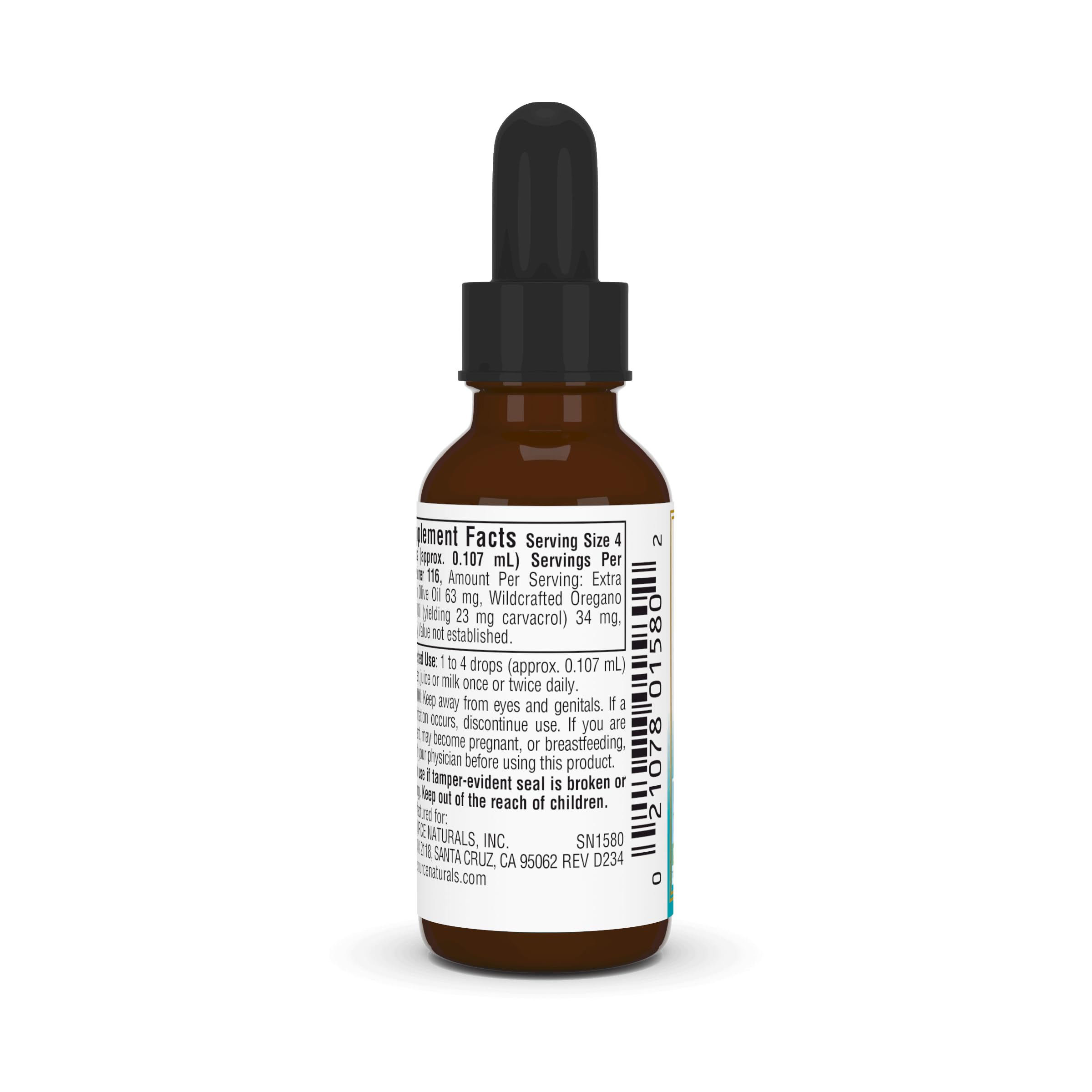 Source Naturals Wellness Oil of Oregano, Standardized to 70% Carvacrol, Non GMO - 0.4 Fluid oz - may provide support to The immune system*