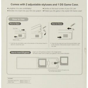 Nintendo DS Lite Adjustable Stylus Pen & Game Case