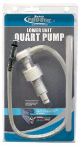 star brite prostar super premium lower unit quart pump with 3/8" fitting - compatible with mercruiser, omc, evinrude, johnson & more (027400)