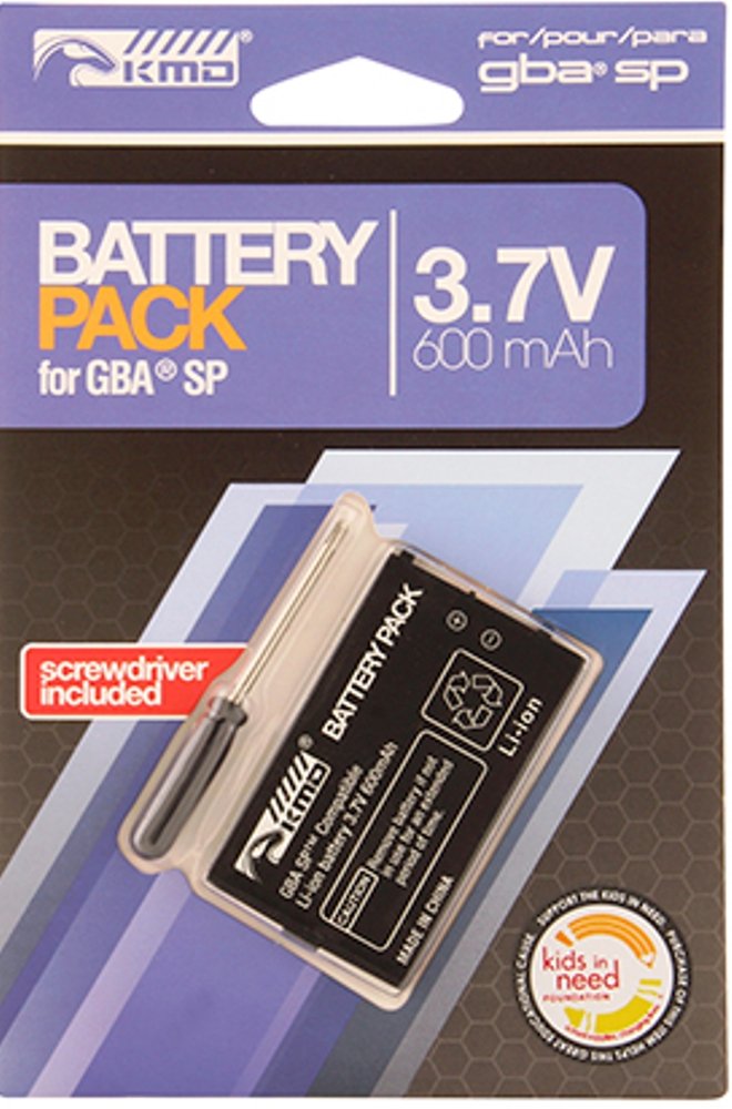 Game Boy Advance SP Replacement Battery Pack for GBA SP (packaging may vary)