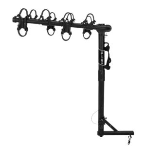 Hollywood Racks Traveler 4-Bike Hitch Mount Rack, Black, 1.25" and 2" Receiver