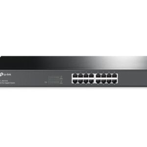 TP-Link 2KA4944 TL-SG1016 10/100/1000Mbps 16-Port Gigabit 19-inch Rackmountable Switch, 32Gbps Capacity