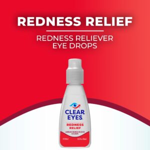 Clear Eyes Redness Relief Lubricant Redness Relief Eye Drops, 0.5 oz