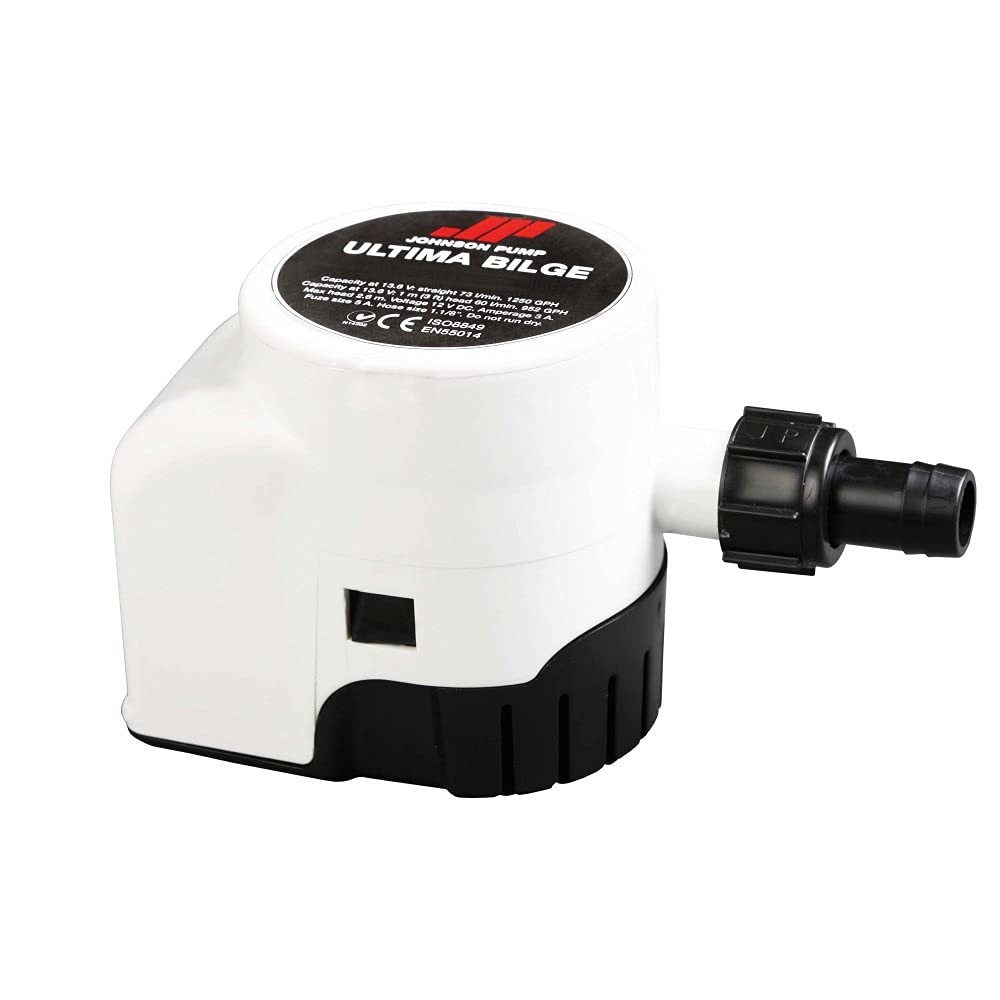 JOHNSON PUMP - SPX FLOW 32-47258-003 Ultima Bilge Pump with Integrated Switch - 12V, 600 GPH