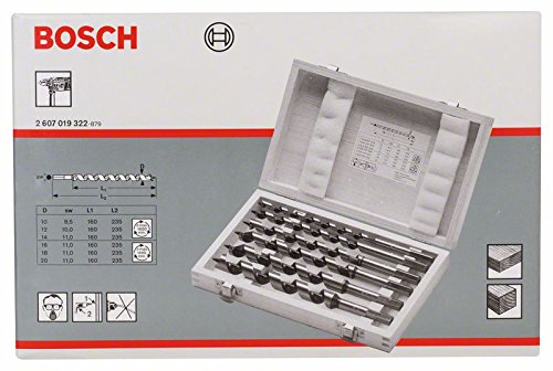 Bosch Professional 2607019323 Auger bit-Hex Shank 6pc 450mm, Black/Silver, 450 mm