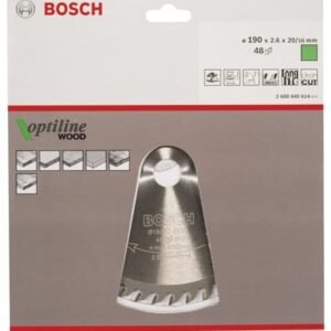 Bosch 2608640614 Circular Saw Blade "Top Precision" Opwoh 7.48inx20mm 48T