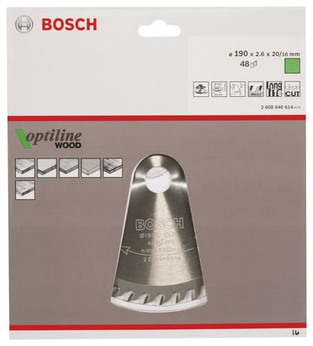 Bosch 2608640614 Circular Saw Blade "Top Precision" Opwoh 7.48inx20mm 48T