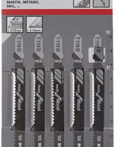 Bosch 2608630037 Jigsaw Blade "T 119 B" (5 Piece)