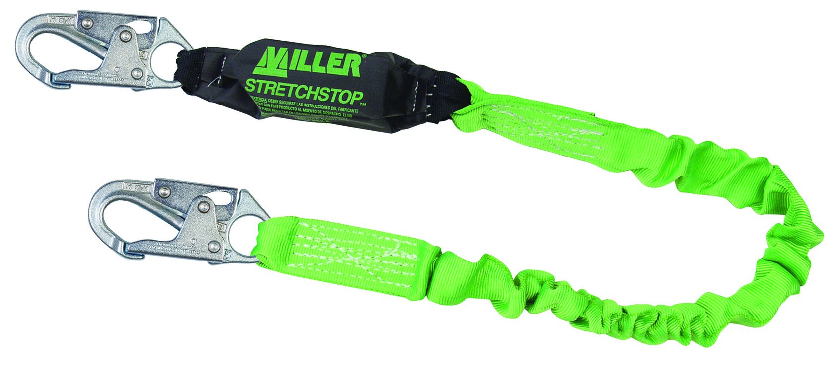 Miller by Honeywell 913SS-Z7/6FTGN Stretchstop Lanyard, Green