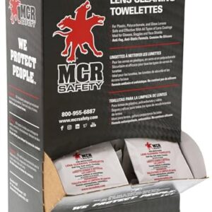 MCR Safety LCT Anti-Fog Anti-Static Lens Cleaning Towelette - 100 Wipes