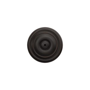 Schlage F40 GEO 716 Georgian Door Knob, Bed & Bath Privacy Lock, Aged Bronze