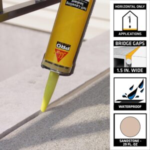 Sikaflex Self Leveling Sealant, Sandstone, Polyurethane with an Accelerated Curing Capacity for Sealing Horizontal Expansion Joints in Concrete, 29 fl. oz Cartridge