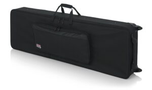 gator cases lightweight rolling keyboard case for 88 note keyboards and electric pianos (gk-88)