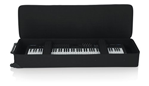 Gator Cases Lightweight Rolling Keyboard Case for 88 Note Keyboards and Electric Pianos (GK-88)