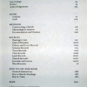 THE GREAT MIGRATION BEGINS: IMMIGRANTS TO NEW ENGLAND, 1620-1633: VOL. I: A - F + VOL. II: G - O + VOL. III: P - W. 3 vols.