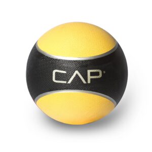 cap barbell rubber medicine ball, 8-pound, yellow