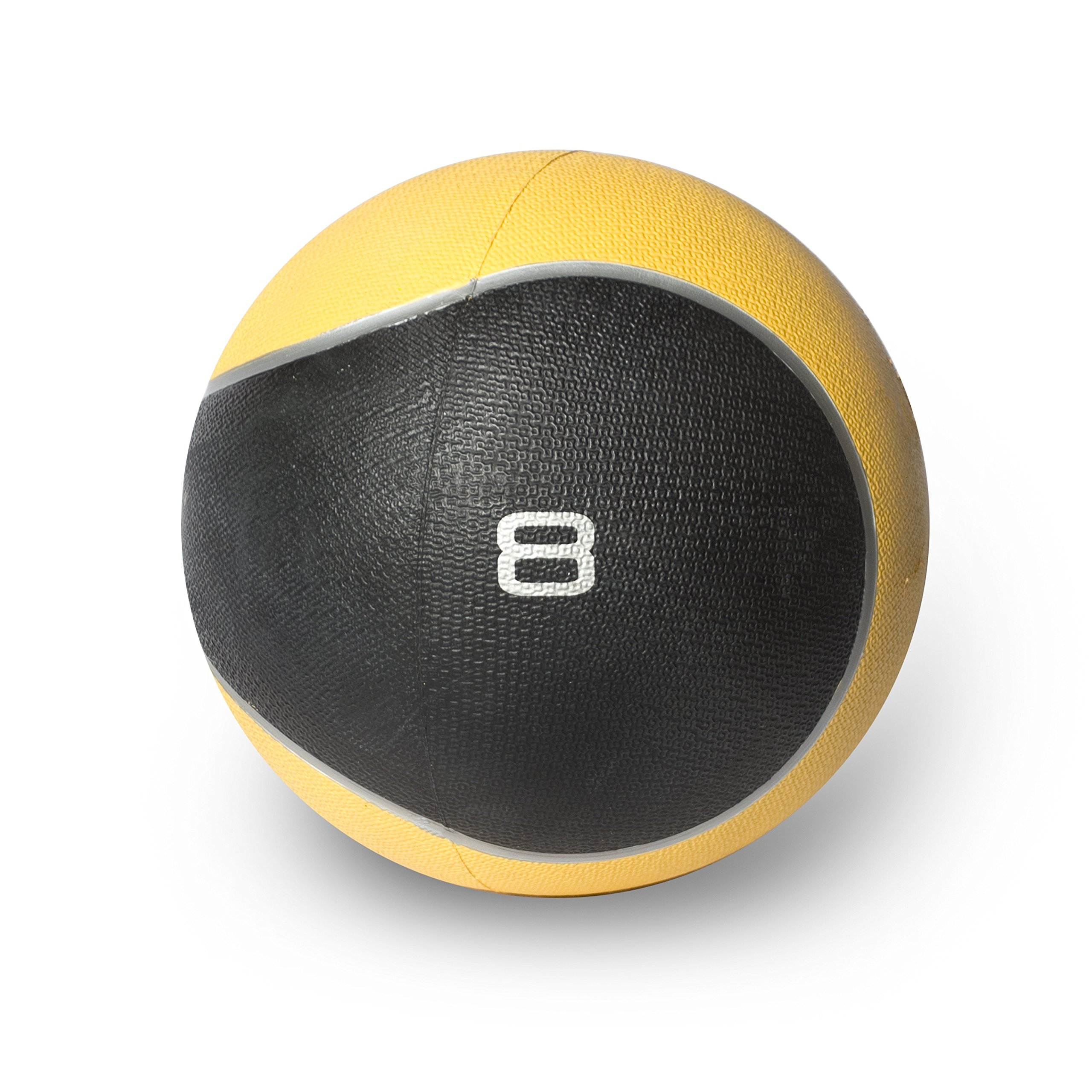 CAP Barbell Rubber Medicine Ball, 8-Pound, Yellow