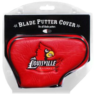 team golf ncaa louisville cardinals golf blade putter cover golf club blade putter headcover, fits most blade putters, scotty cameron, taylormade, odyssey, titleist, ping, callaway