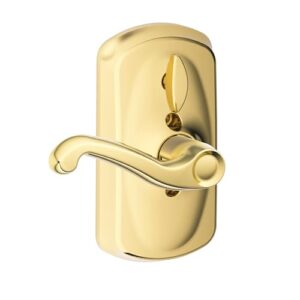 Schlage FE595 V PLY 505 FLA, Flex Lock, Bright Brass