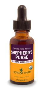 herb pharm certified organic shepherd's purse liquid extract, 1 oz