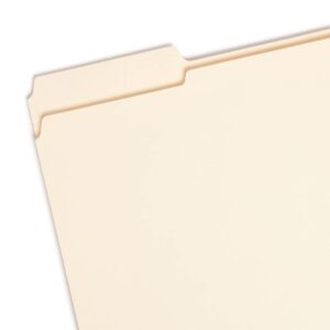 Smead File Folder, Reinforced 1/3-Cut Tab, Letter Size, Manila, 100 Per Box (10434)