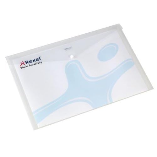 REXEL Carry Folder A4 TRAN WHT PK5 9WH