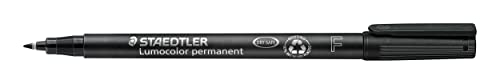 Staedtler 318-WP4 Lumocolor Permanent Universal Pens, Fine Point, 0.6mm, Assorted, 4 per Set