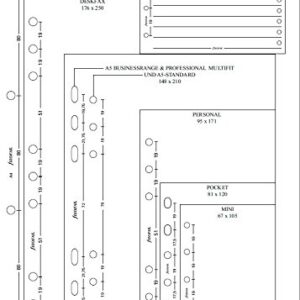 FILOFAX A-Z 2 Letter Colored Index for Personal & Personal Compact Organizers (B131608)