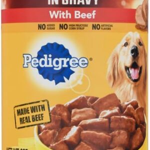 Pedigree Wet Dog Food, Choice Cuts in Sauce with Beef, 13.2 Ounce (Pack of 12)