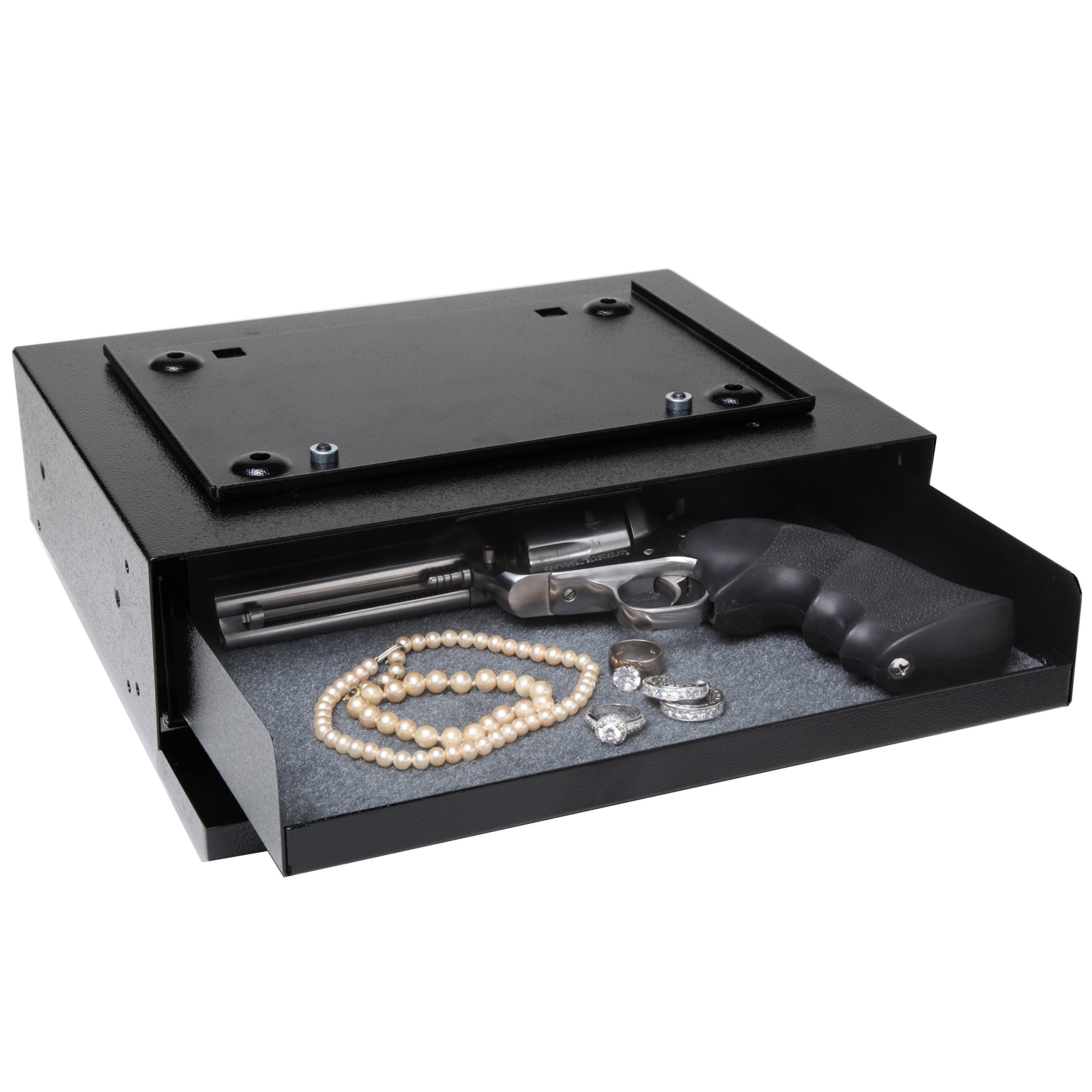 V-Line Hide Away Keyless Security System for Valubles and Firearms (Black (3912-S), 4.75" H x 12.75" W x 11.75" L