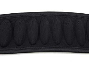 D'Addario Accessories Gel Guitar Strap Pad - Pad for Guitar Strap - Relieves Discomfort - Fits Over Guitar Straps - Black