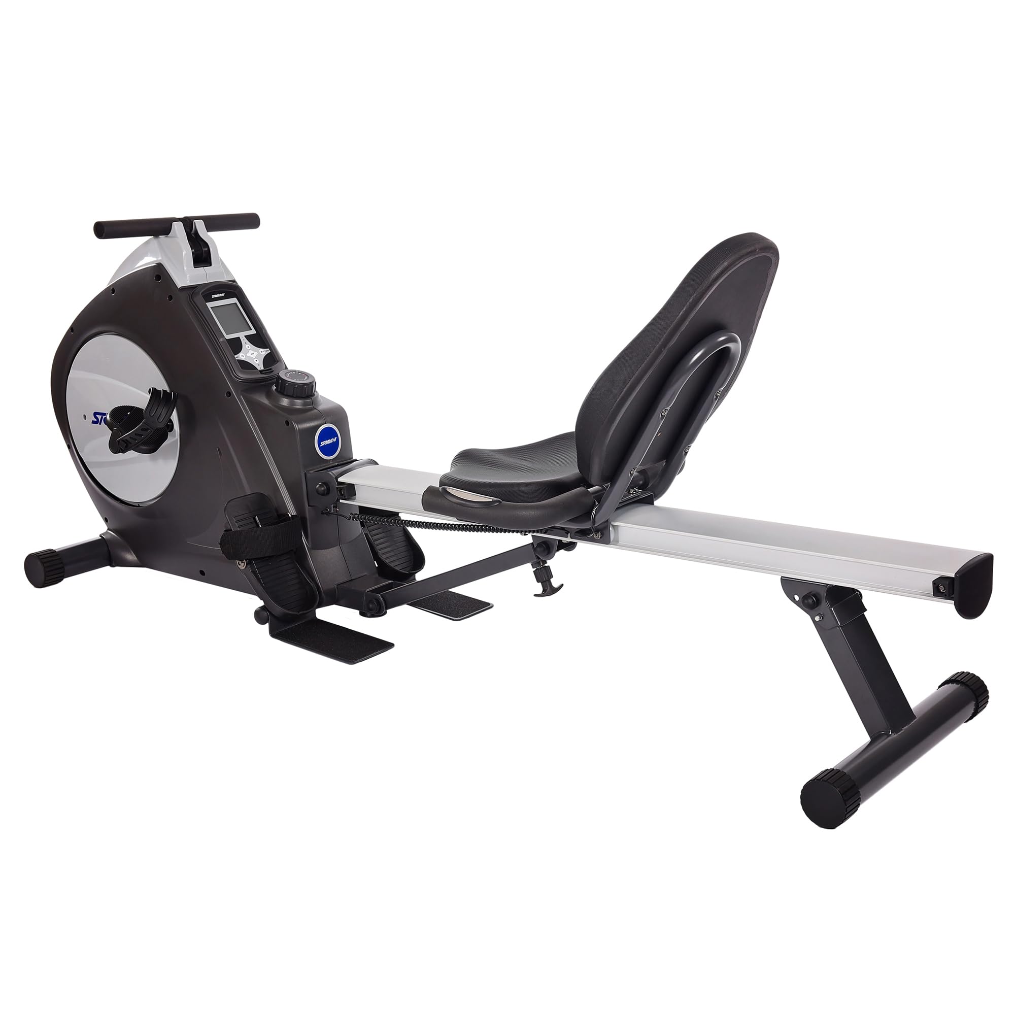 Stamina Conversion II Recumbent Exercise Bike and Rower - Cardio Machine with Smart Workout App - Exercise Bike for Home Workout - Up to 250 lbs Weight Capacity