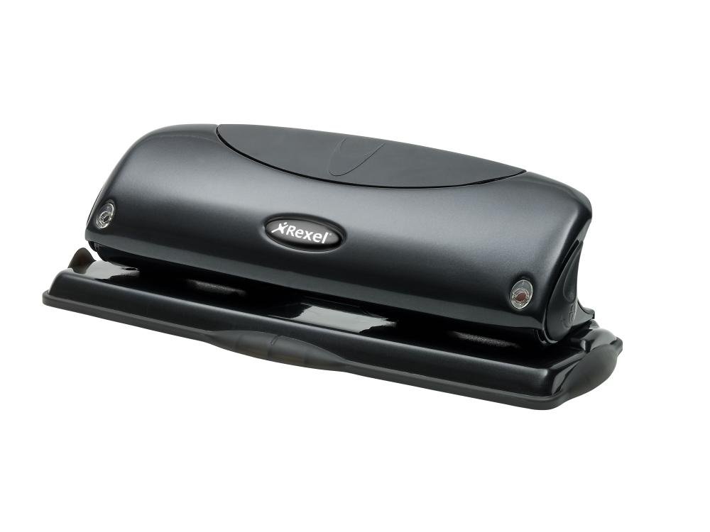 REXEL 4 Hole Punch Black P425 2100755