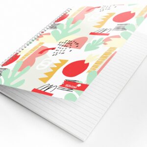 Silvine A4 Wirebound Notebooks in 4 Assorted Marlene West Designs. 160 Pages, Lined with Margin. Ref TWA4MW [Pack of 4]