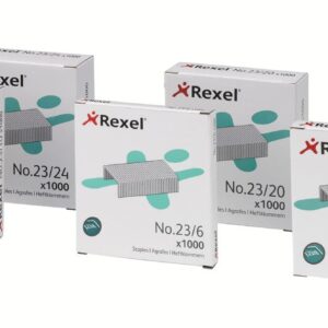 Rexel 2101052 – Box of 1000 Staples 23/17 Galvanised