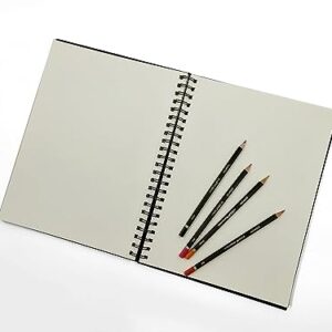 Derwent Sketch Book, Big Book Drawing Pad, A4, 8.27 x 11.69 Inches Sheet Size, Wirebound, Hard Covers, 86 Sheets (2301607)