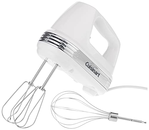 Cuisinart HM-70 Power Advantage 7-Speed Hand Mixer, Silver,White