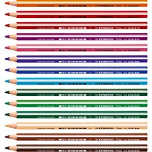 Stabilo Trio Thick Pencil , Set of 18 , Multicolored (022509)