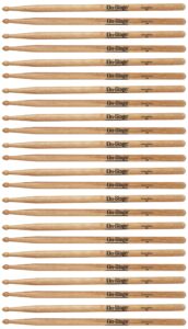 on stage mn5a nylon tip maple drum sticks (pack of 12)