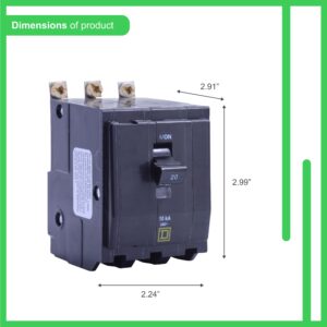 Square D by Schneider Electric Square D - QO320CP QO 20 Amp Three-Pole Circuit Breaker,