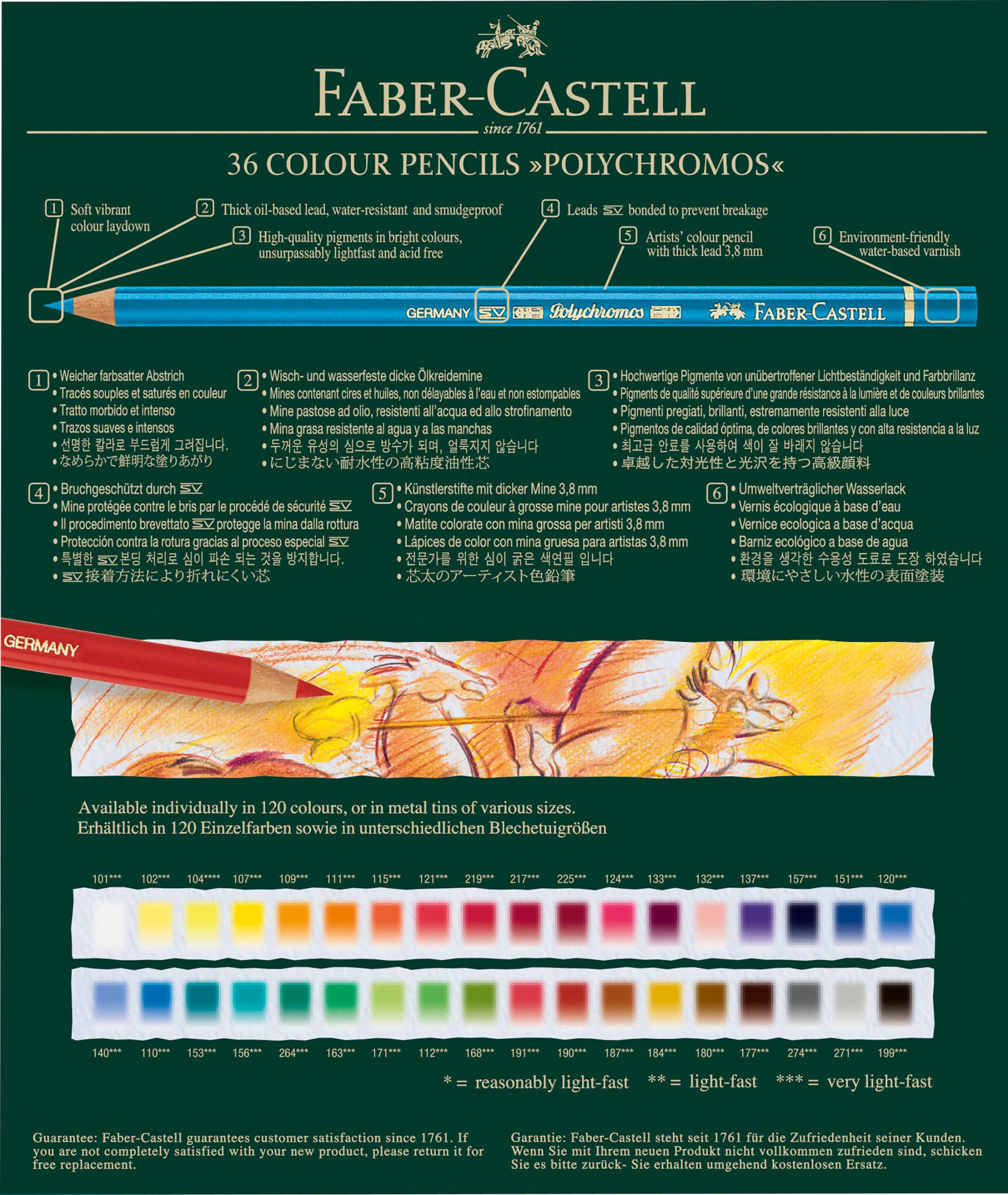 Faber-Castell Polychromos 36 Pencil Studio Set