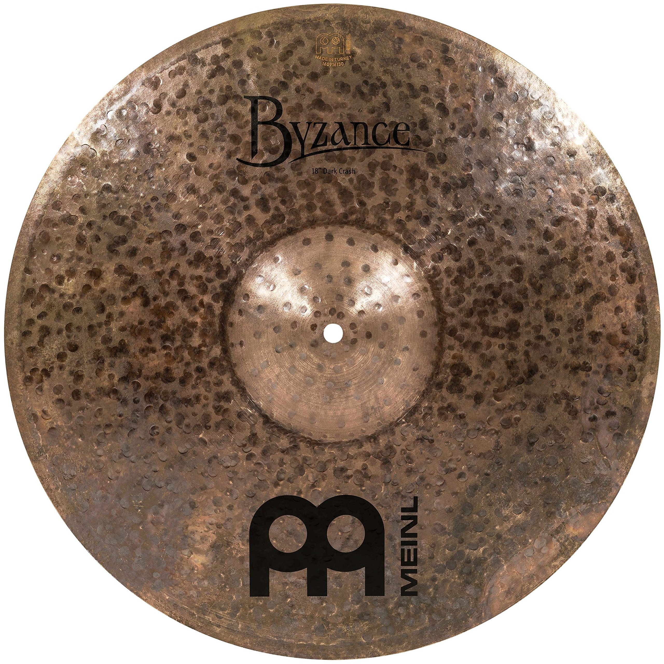 Meinl Cymbals Byzance 18" Dark Crash — Made in Turkey — Hand Hammered B20 Bronze, 2-Year Warranty, Single (B18DAC)