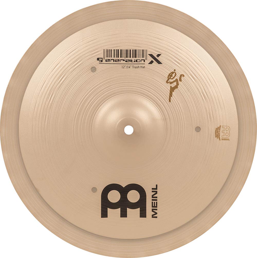 Meinl Cymbals GX-12/14TH Generation-X 12" and 14" Auxiliary Trash Hi-Hat Cymbal Pair (VIDEO),metallic