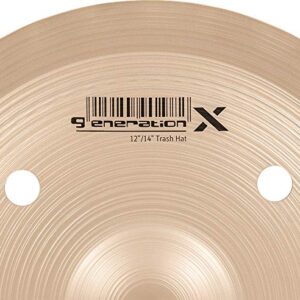 Meinl Cymbals GX-12/14TH Generation-X 12" and 14" Auxiliary Trash Hi-Hat Cymbal Pair (VIDEO),metallic