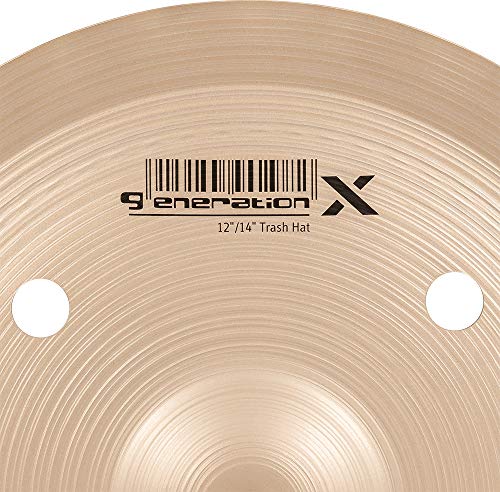 Meinl Cymbals GX-12/14TH Generation-X 12" and 14" Auxiliary Trash Hi-Hat Cymbal Pair (VIDEO),metallic