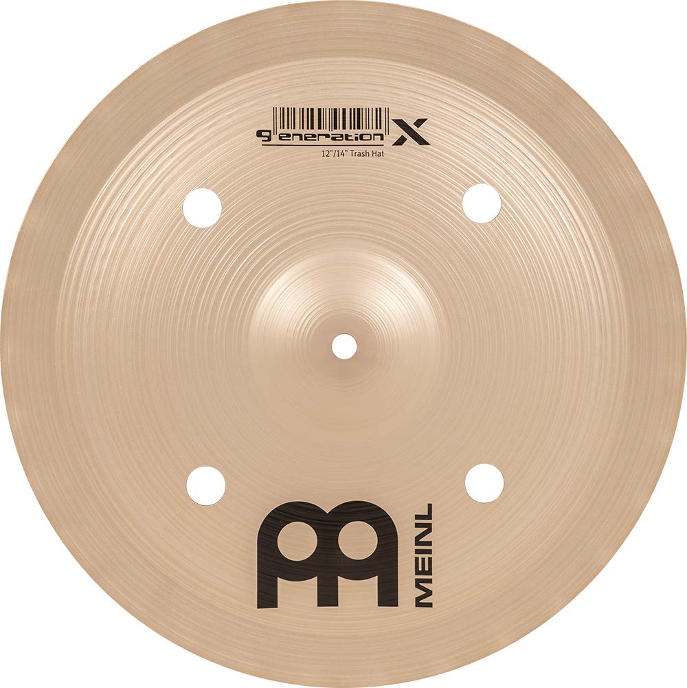 Meinl Cymbals GX-12/14TH Generation-X 12" and 14" Auxiliary Trash Hi-Hat Cymbal Pair (VIDEO),metallic